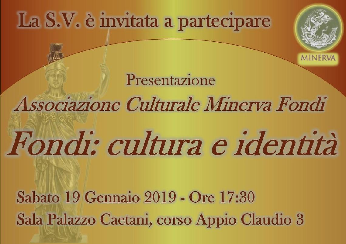 L'associazione Minerva sbarca a Fondi: sabato 19 gennaio l'inaugurazione