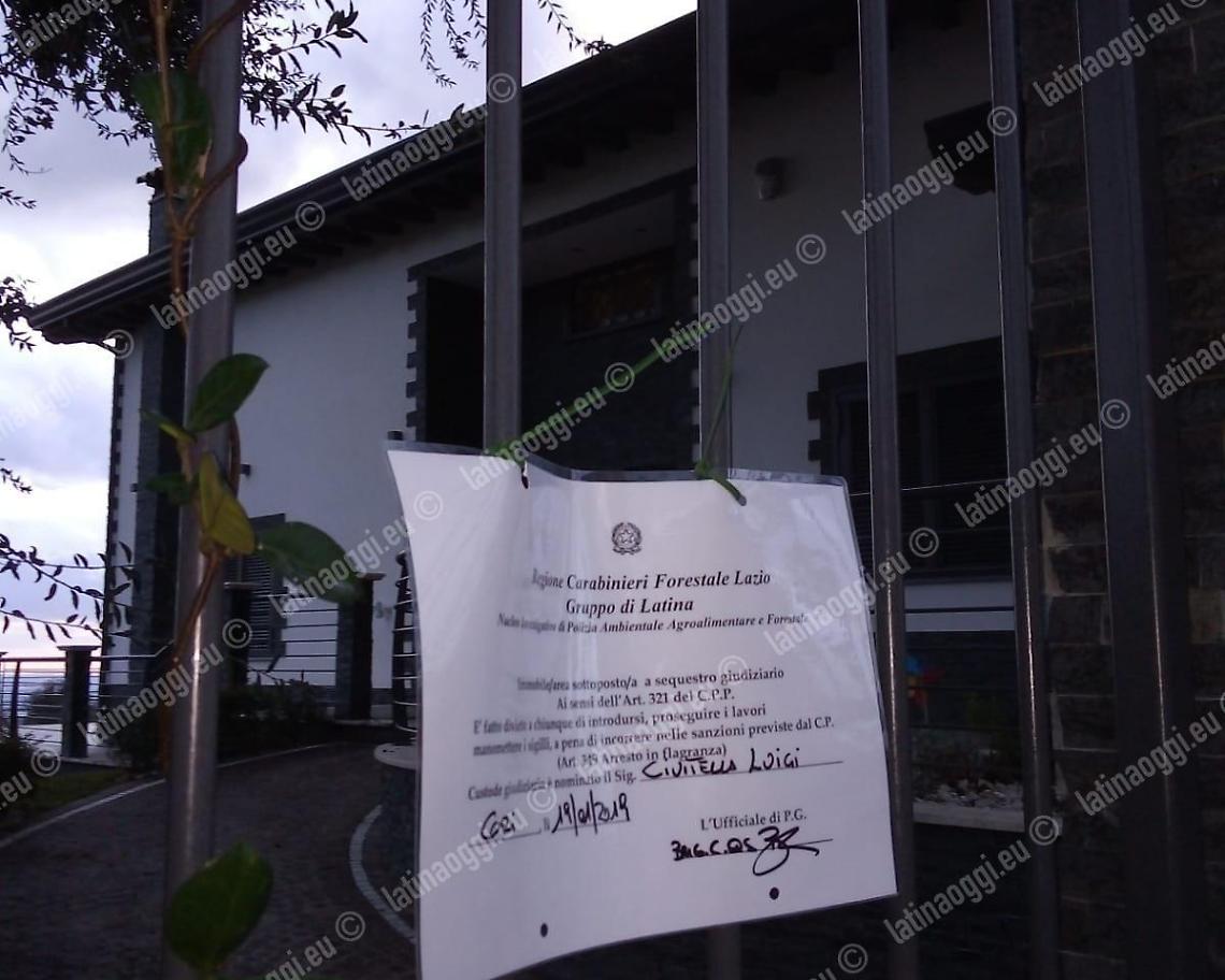 Villa abusiva a Cori, effettuato ieri dal Nipaf lo sgombero