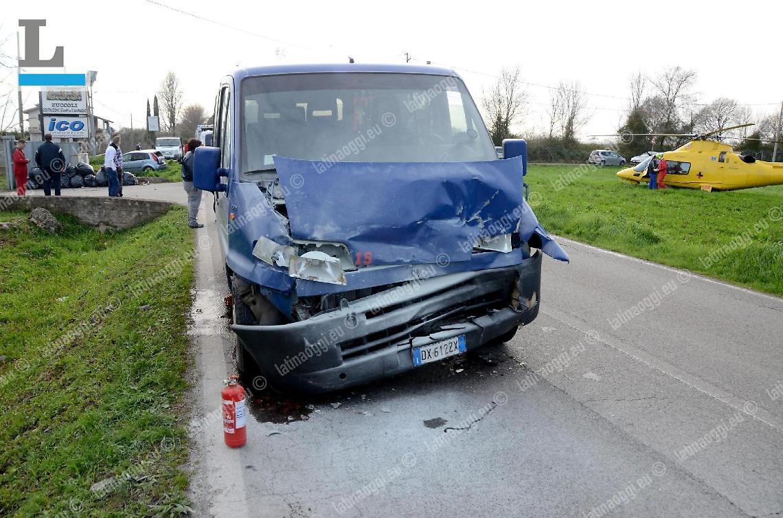 Operazione Commodo, uno dei furgoni coinvolto in un incidente a marzo