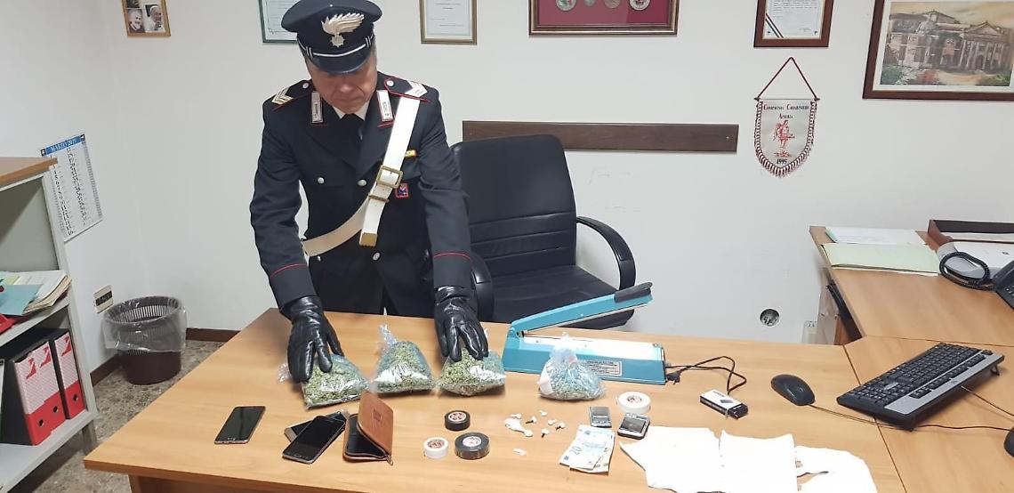 Marijuana e cocaina, arrestato baby spacciatore a Cisterna