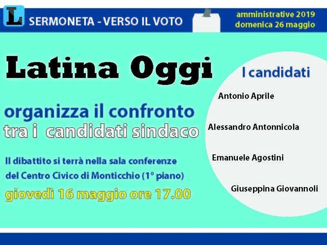 Elezioni a Sermoneta, oggi alle 17 il confronto pubblico fra i candidati sindaco