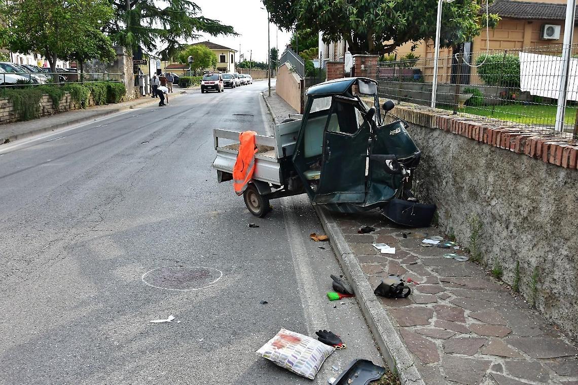Latina, morto l'uomo ferito nell'incidente a Le Ferriere