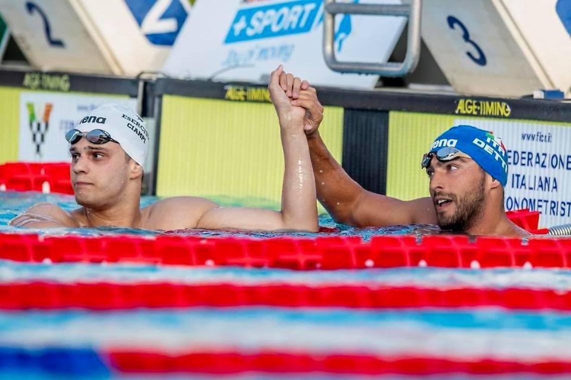 Sette Colli, Matteo Ciampi secondo dietro a Detti nei 400 sl