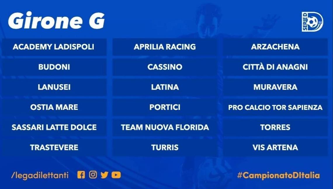 Latina e Aprilia nel Girone G. Ci sar&agrave; anche la Turris