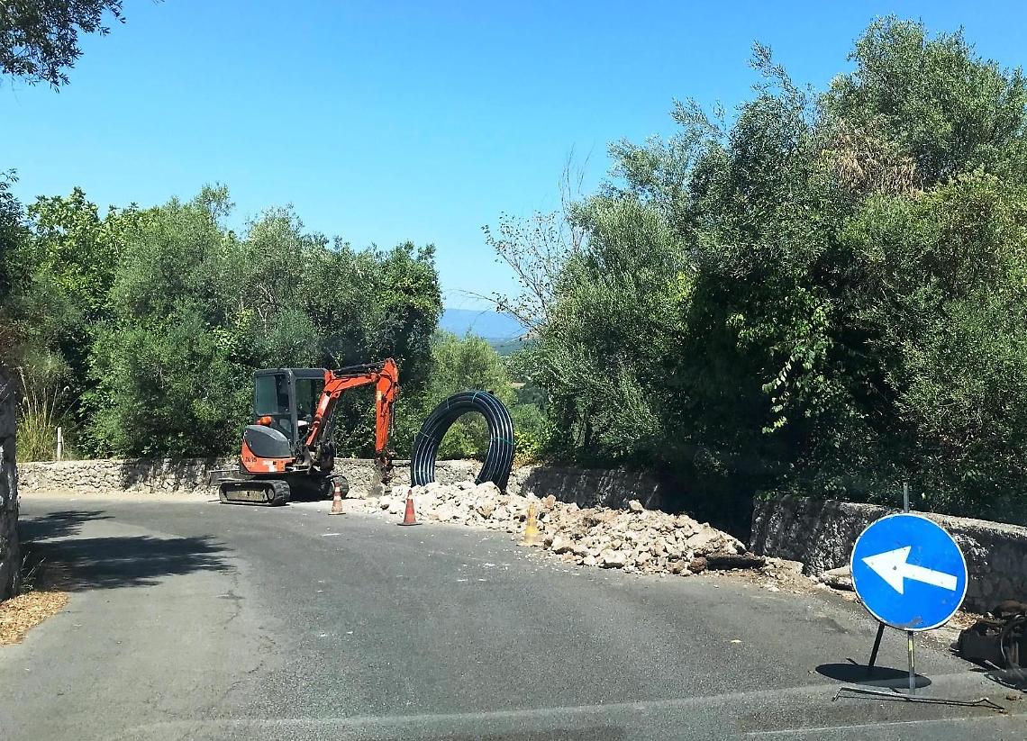 Sermoneta, riprendono i lavori di realizzazione della fibra ottica