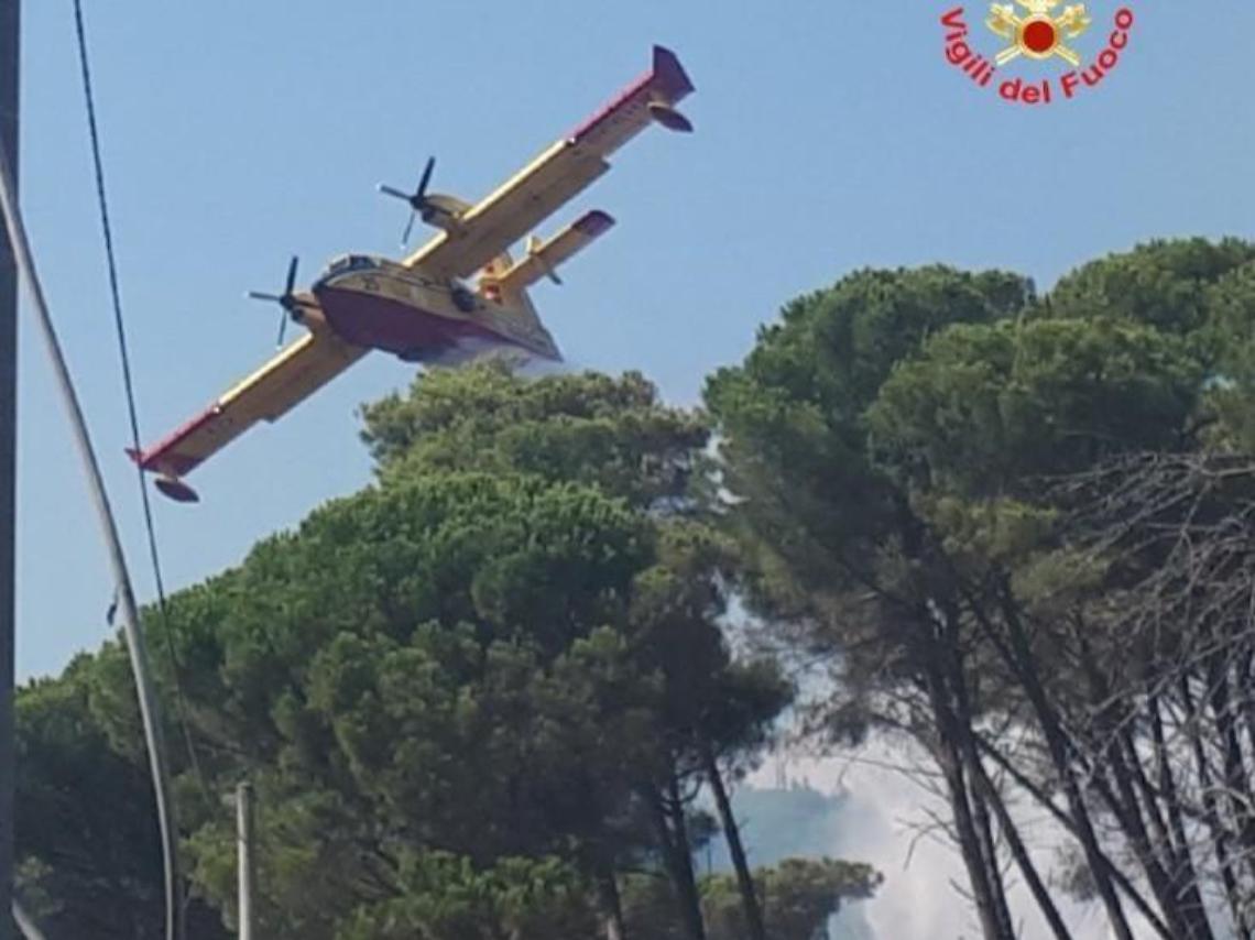 Incendio boschivo, rinvenuto un presunto innesco dai vigili del fuoco