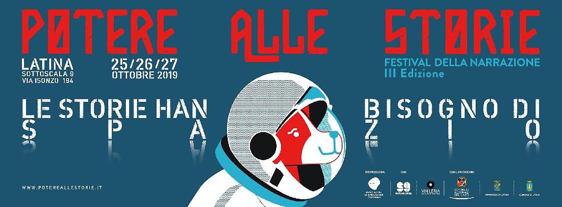 Terza edizione del festival "Potere alle Storie", si comincia il 25 ottobre