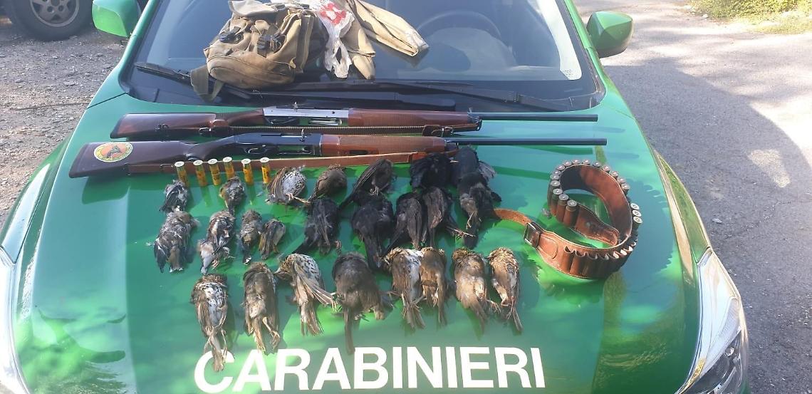 Blitz contro i cacciatori di frodo, tre denunce sui Monti Lepini