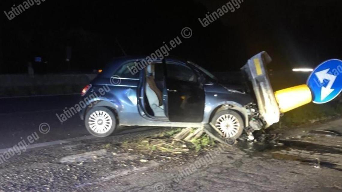 Incidente stradale sulla Pontina, ferito un 30enne