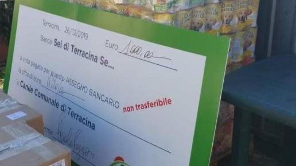Terracina, primi regali al canile di Terracina grazie al Bagno di Santo Stefano