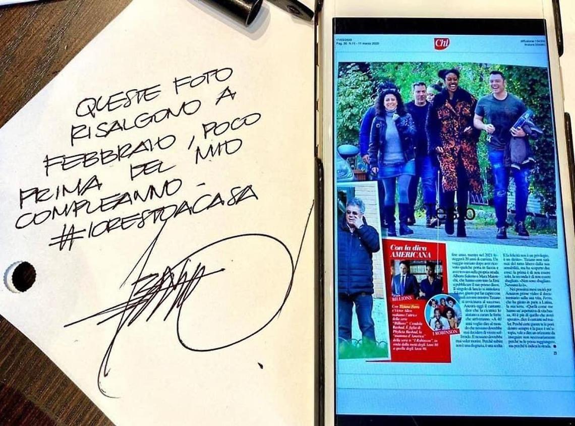 Tiziano Ferro si difende: "Foto a Latina? Sono vecchie"