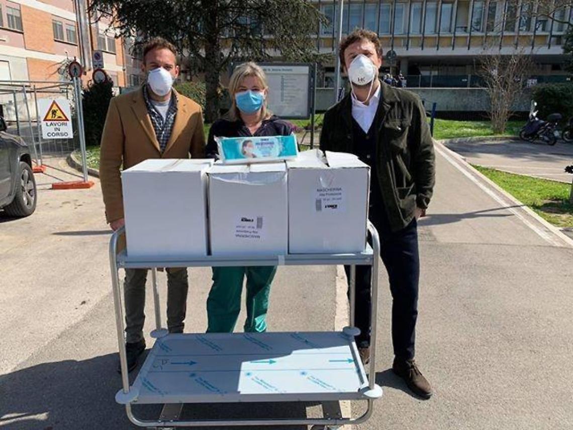Coronavirus, da tre imprenditori 5.000 mascherine per il Goretti