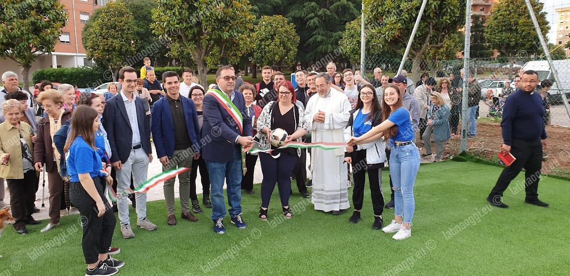 Il nuovo campo sportivo affidato alla parrocchia Maria Madre della Chiesa