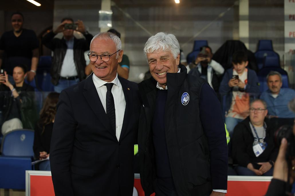 Ranieri e Gasperini prima del match