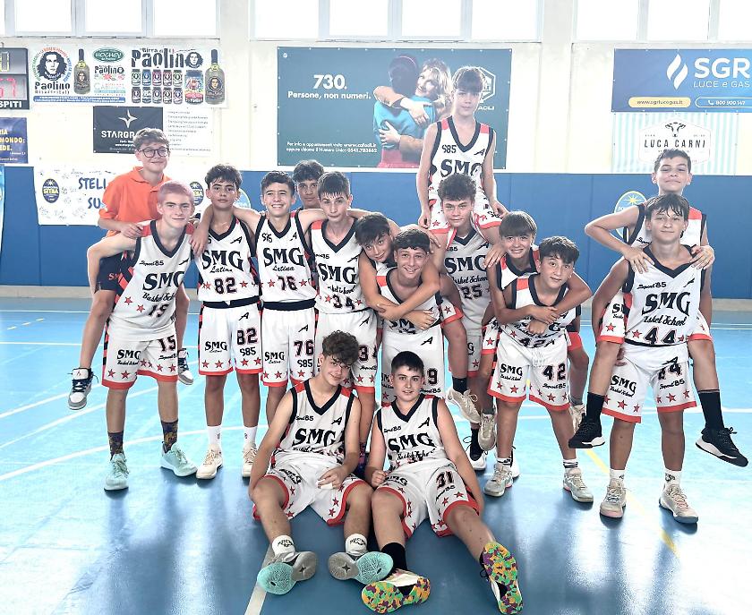 L'Under 13 dell'Smg Latina fa festa