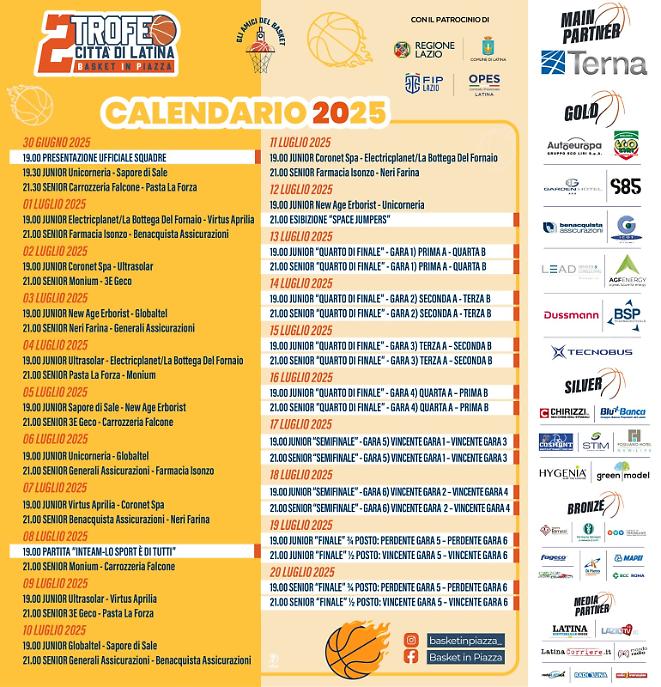 Il calendario completo delle partite