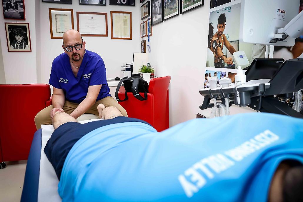 Un momento delle visite mediche