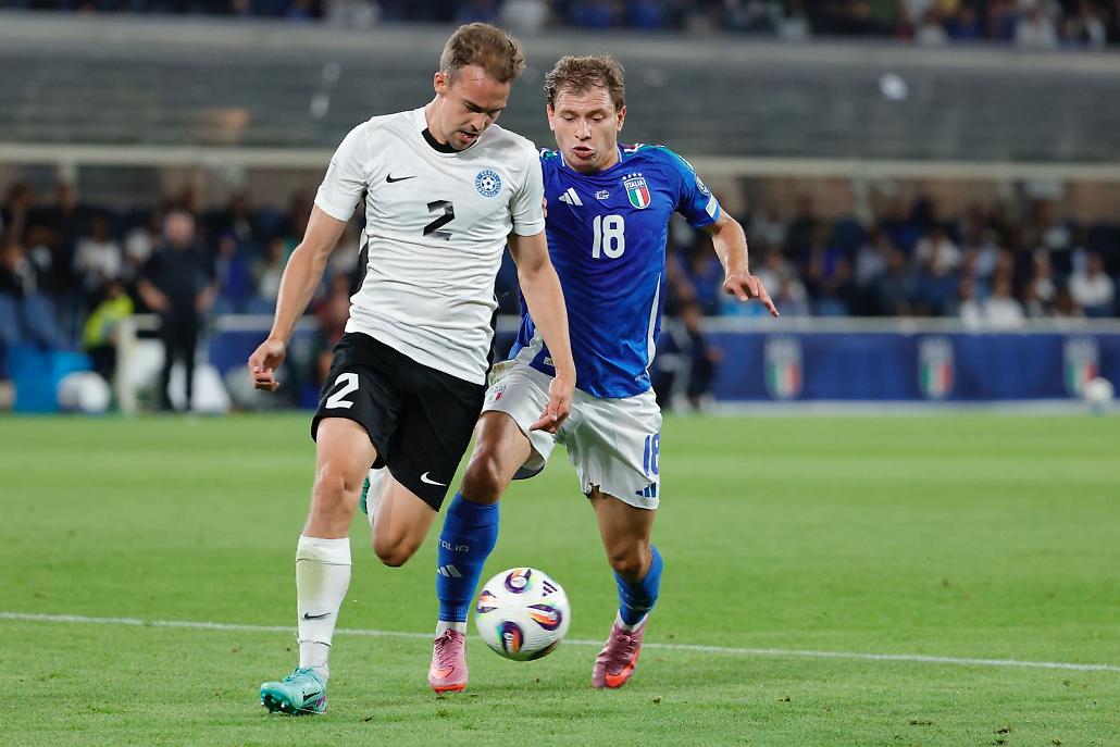 Barella in azione