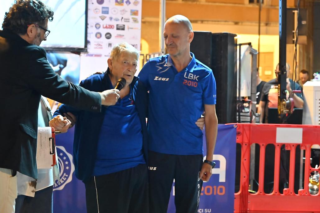 Coach Gramenzi e il presidente Lucio Benacquista