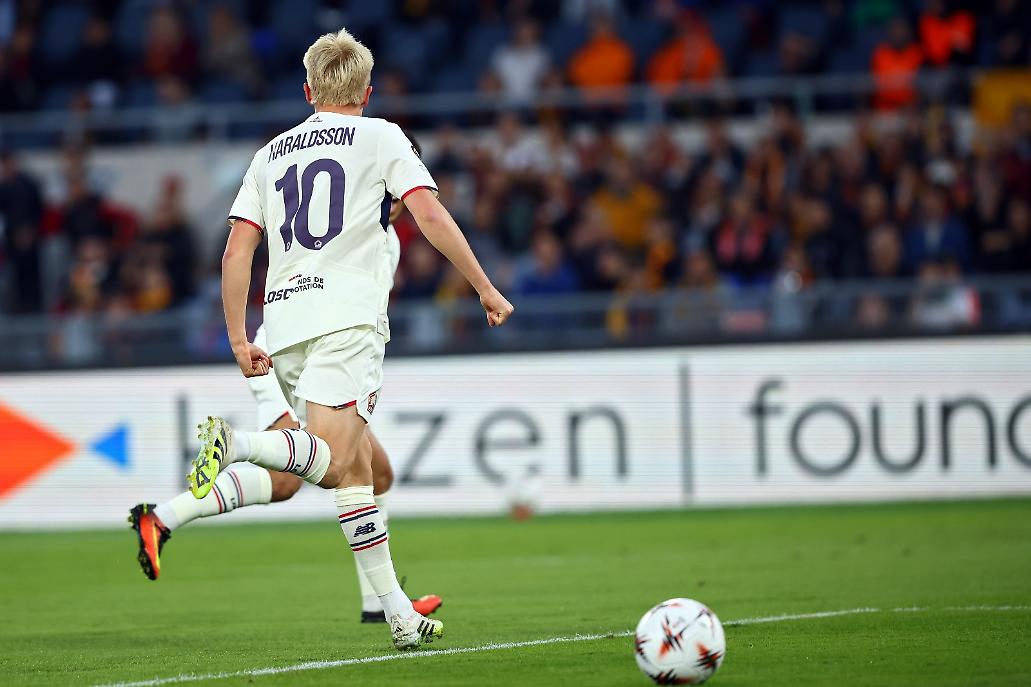 Haraldsson esulta dopo il gol