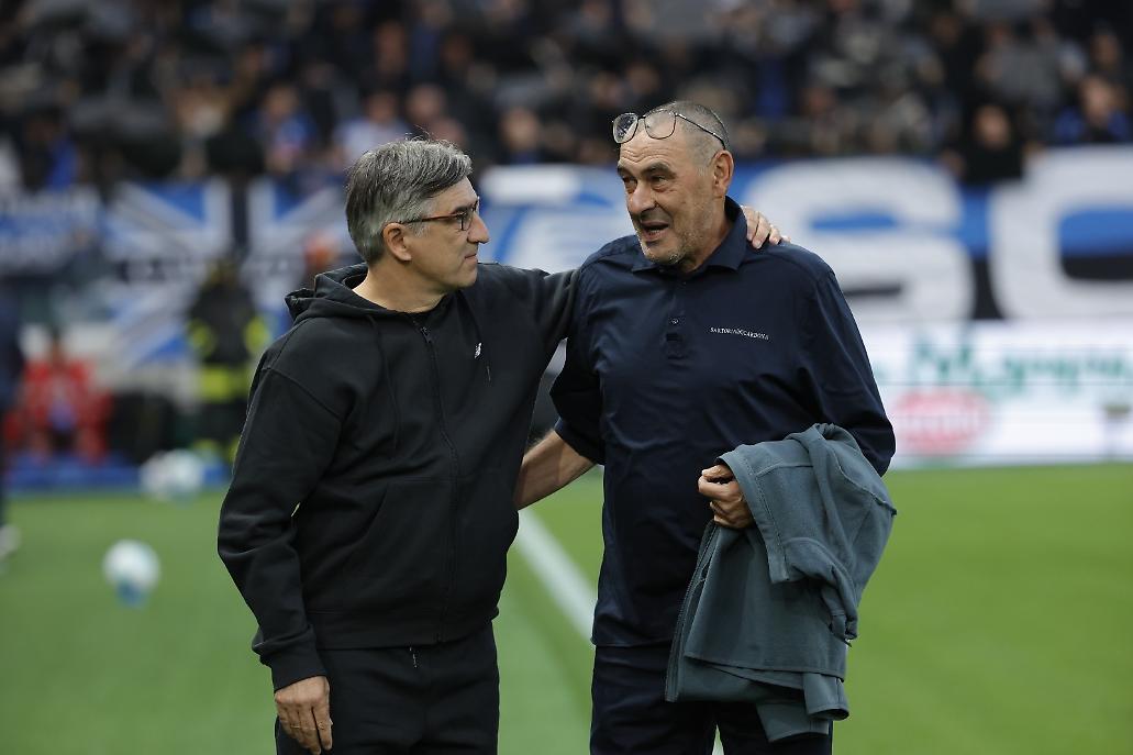 Juric e Sarri prima del match