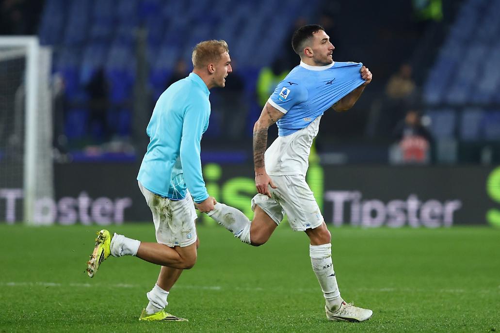 Cataldi esulta dopo il 3-2