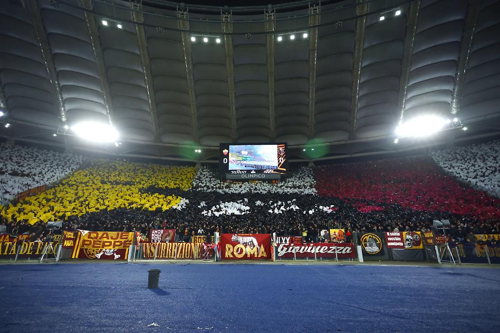 La coreografia della Curva Sud