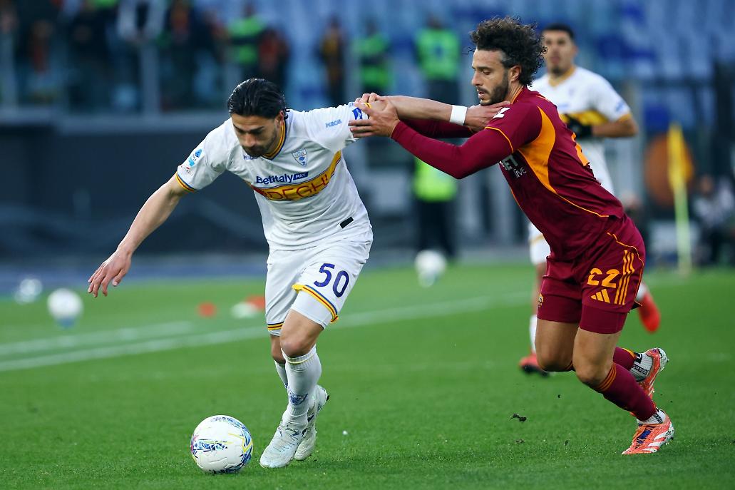 Una fase di gioco nel primo tempo