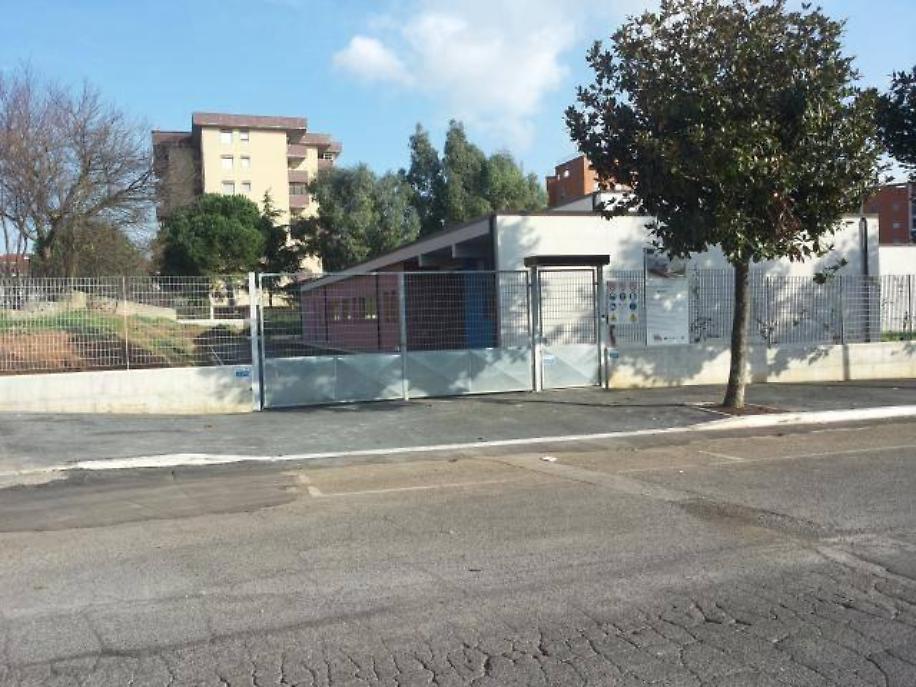 L'ingresso dell'asilo nido di via Giustiniano 