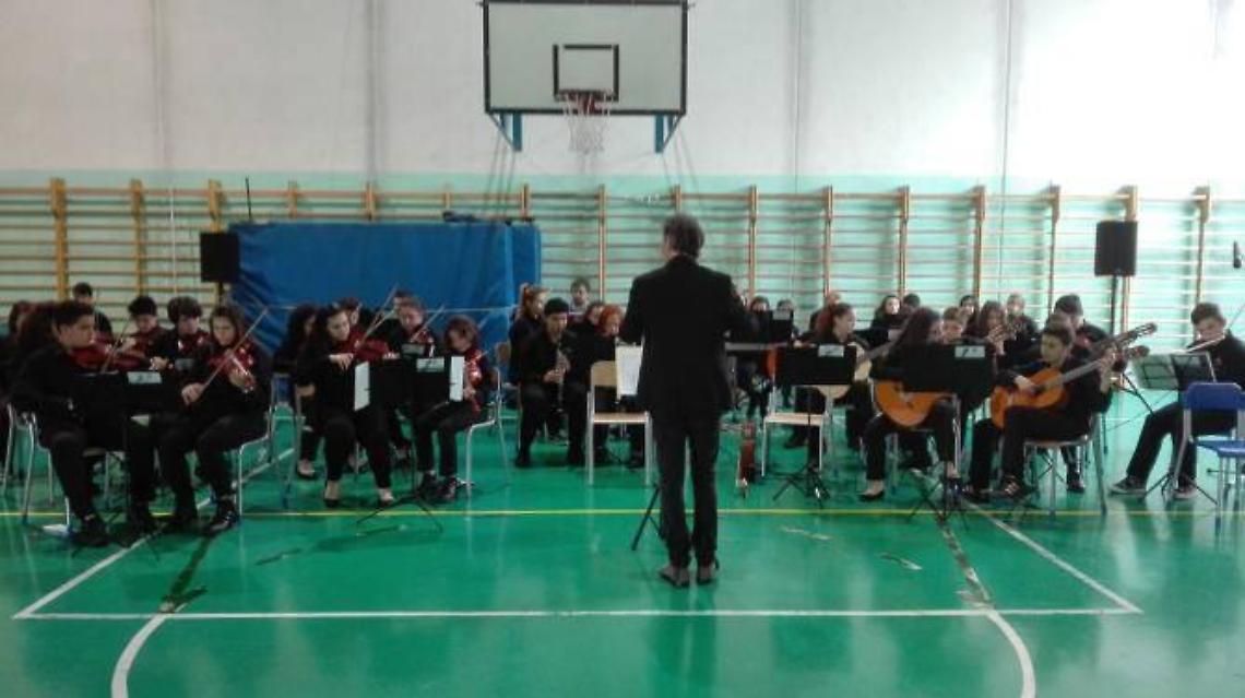 Un momento dell'esibizione 