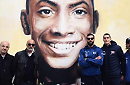 Visita dei dirigenti del Città di Formia Calcio al murale di Willy Monteiro Duarte