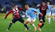 Lazio-Bologna finisce 1-1. A Isaksen risponde Odgaard