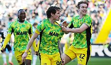 Il Sassuolo ribalta l'Udinese grazie a Laurient&eacute; e Pinamonti