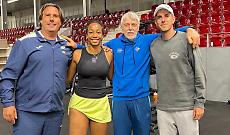 Daniele Silvestre e la "stella" Tyra Grant