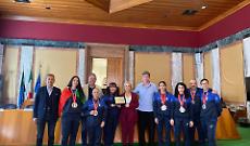 Il Comune di Latina premia gli atleti della Big Jim Academy guidati dalla maestra Gina Ragazzo
