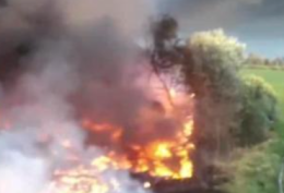Incendio a Montagnano, allarme rientrato