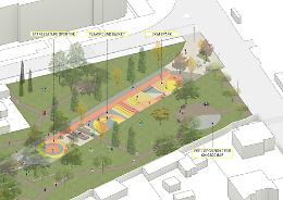 Strada pedonalizzata, parco e  skatepark: ecco il progetto per via Irlanda   
