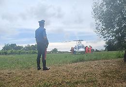 Eliambulanza in soccorso di una bambina