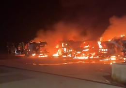 Incendio all'autoparco, il sindaco: "Fiducia nell’attività investigativa"