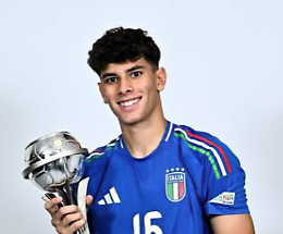 Il pontino Federico Nardin, un altro scudetto con l'Under 17 della Roma