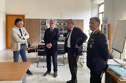 Visita a Cisterna del nuovo Questore di Latina Fausto Vinci