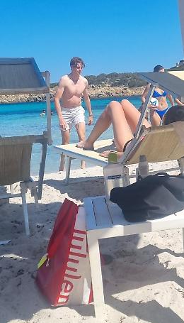 Jannik Sinner in vacanza in Sardegna con  la fidanzata Anna Kalinskaya