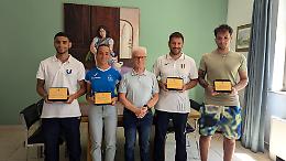 Quattro giovani atleti premiati dal sindaco