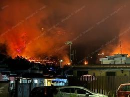 Incendio a Terracina, fiamme a San Silviano