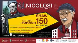 Shaw 150, la mise en espace, al Nicolosi  le storie di Pennacchi