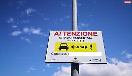 Sicurezza stradale, nuova segnaletica per tutelare chi va in bicicletta