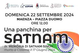 Maenza ricorda Satnam Singh, una panchina verrà inaugurata in sua memoria