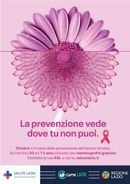 Ottobre rosa, Regione in prima linea per la prevenzione