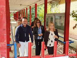 Via Quarto, lavori in corso per la riapertura della scuola. Il sopralluogo del Sindaco