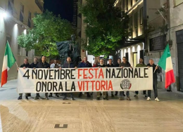 CasaPound ricorda il 4 novembre omaggiando i monumenti alla vittoria
